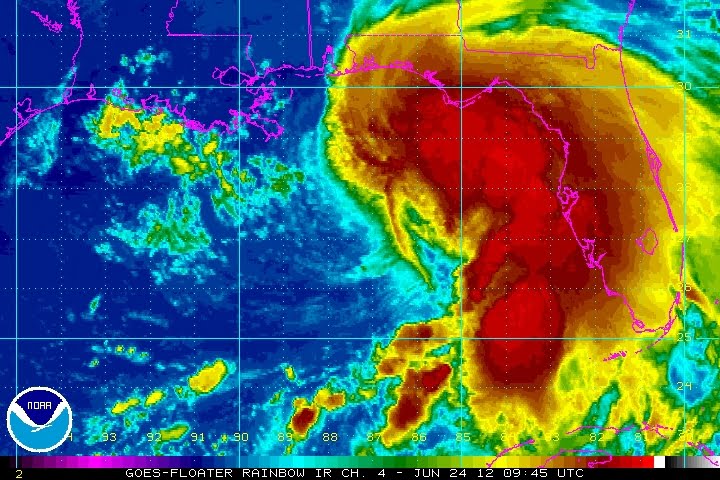 Tormenta tropical DEBBY Golfo de México | Junio 2012
