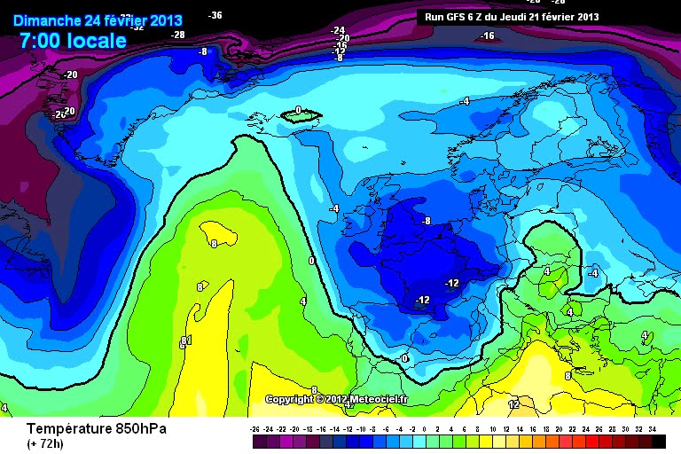 Seguimiento ola de frío en España 23-27 Febrero 2013