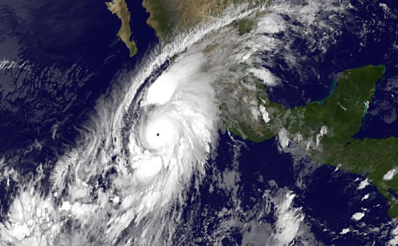 Seguimiento huracán “Patricia” en México, categoría 5 en la escala Saffir-Simpson
