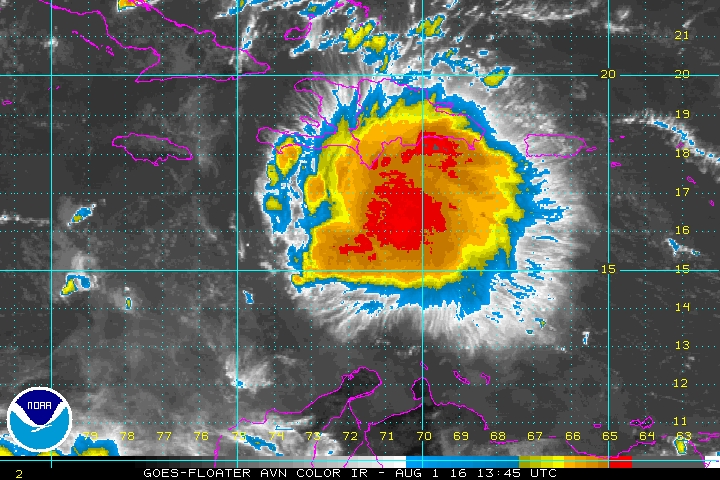Noticia Flash – Tormenta tropical gestándose en el mar Caribe – Avisos emitidos