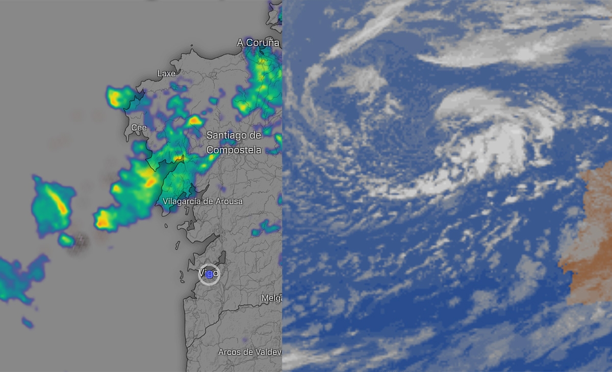 Atención a los chubascos tormentosos que entrarán por Galicia