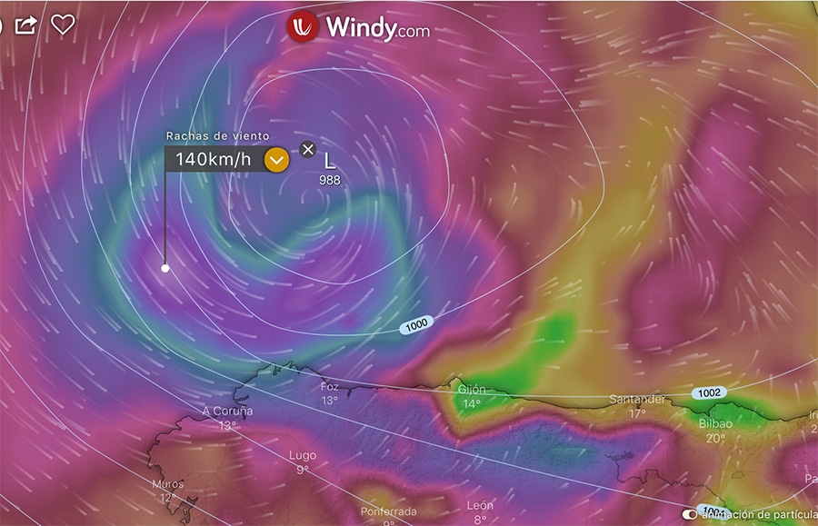 Última hora del ciclón Miguel; algunos modelos trabajan con vientos de más de 130kmh
