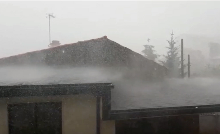Ciclón Miguel a su paso por Vigo, 6 de Junio de 2019