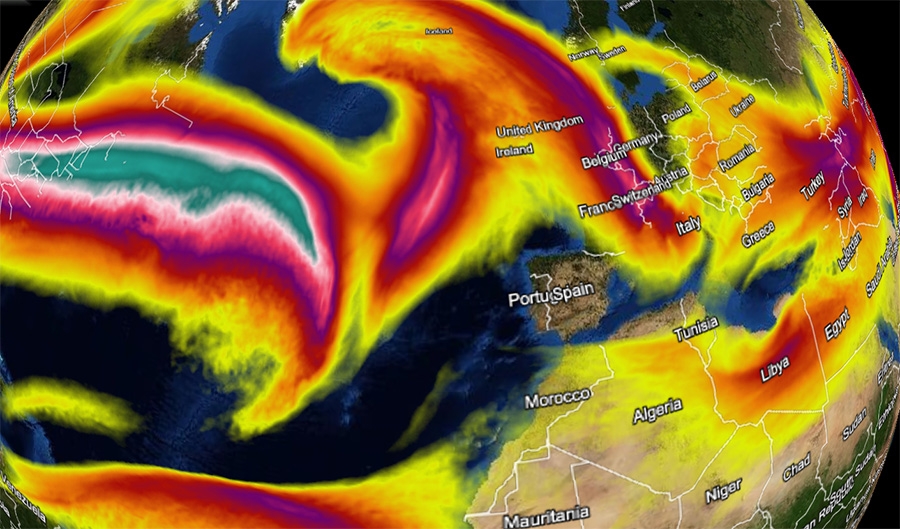 Las ondulaciones de Jet Stream volverán a disparar las temperaturas en Europa