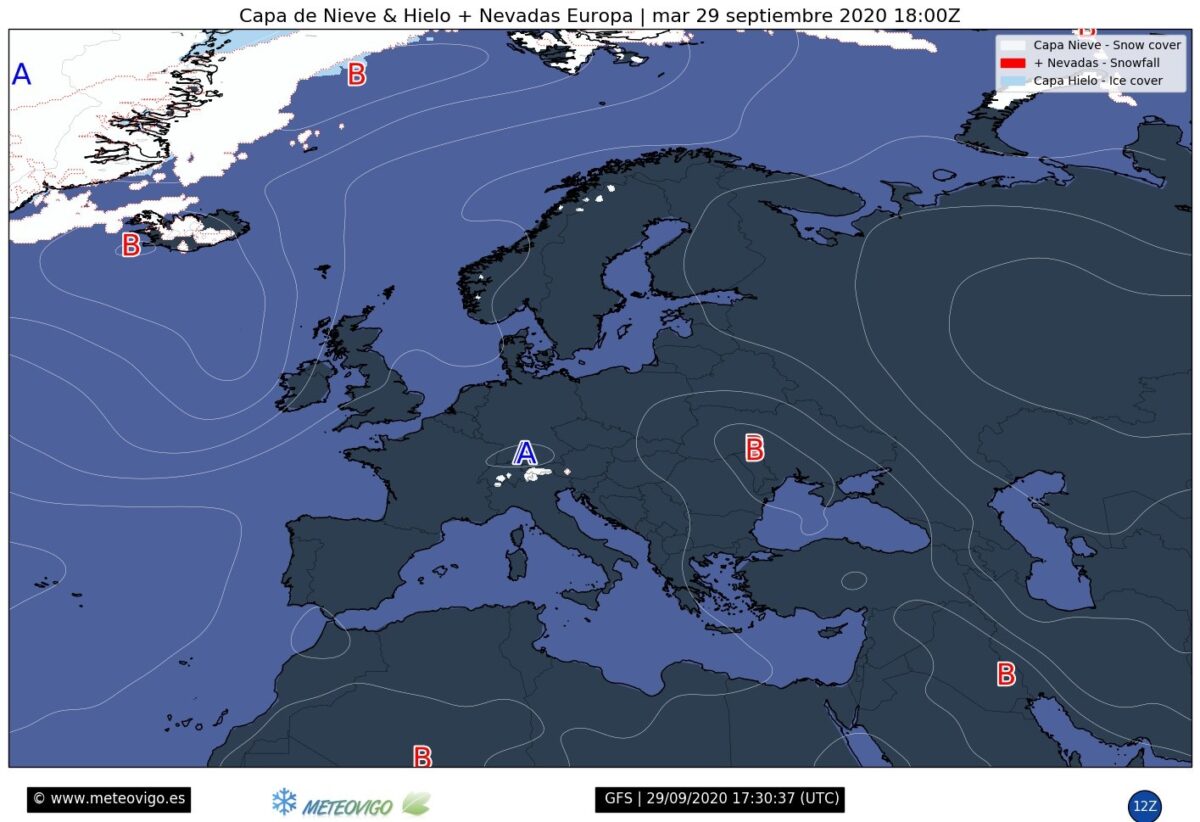 ¿Qué zonas de Europa tienen nieve en estos momentos y dónde nevará el fin de semana?