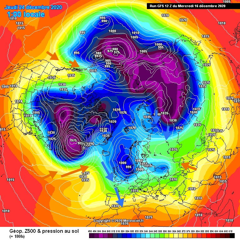 Así se verá el Vórtice Polar Troposférico la próxima semana según el GFS