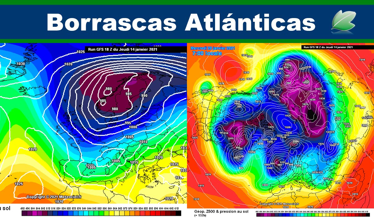 Actualización modelo GFS; las lluvias Atlánticas darían paso a entrada de Nortes