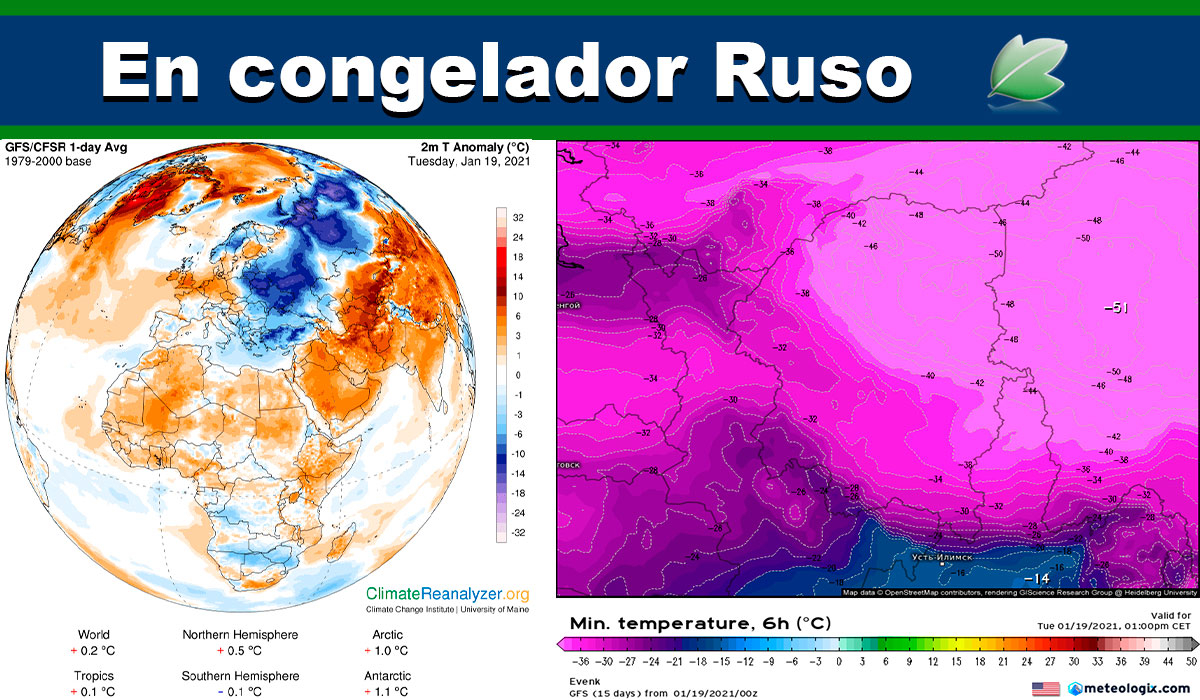 El congelador Ruso; extensas anomalías negativas y lo que puede suceder