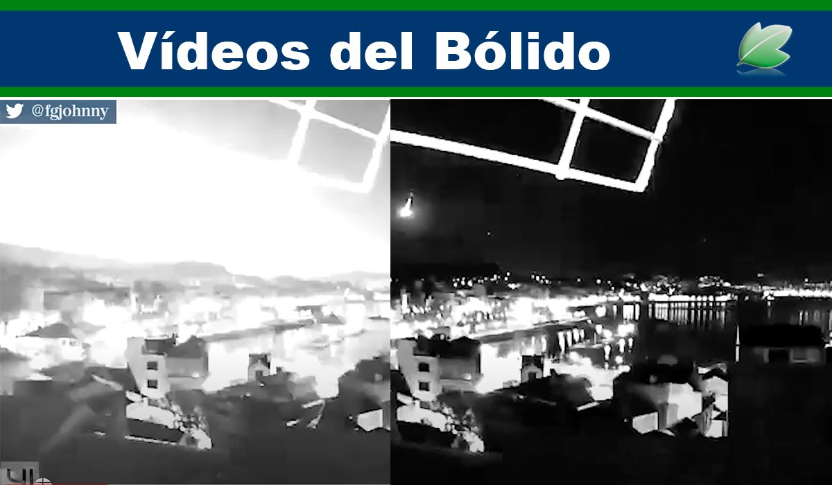Vídeos del meteorito o bólido del lunes 18 enero en Galicia/Bierzo