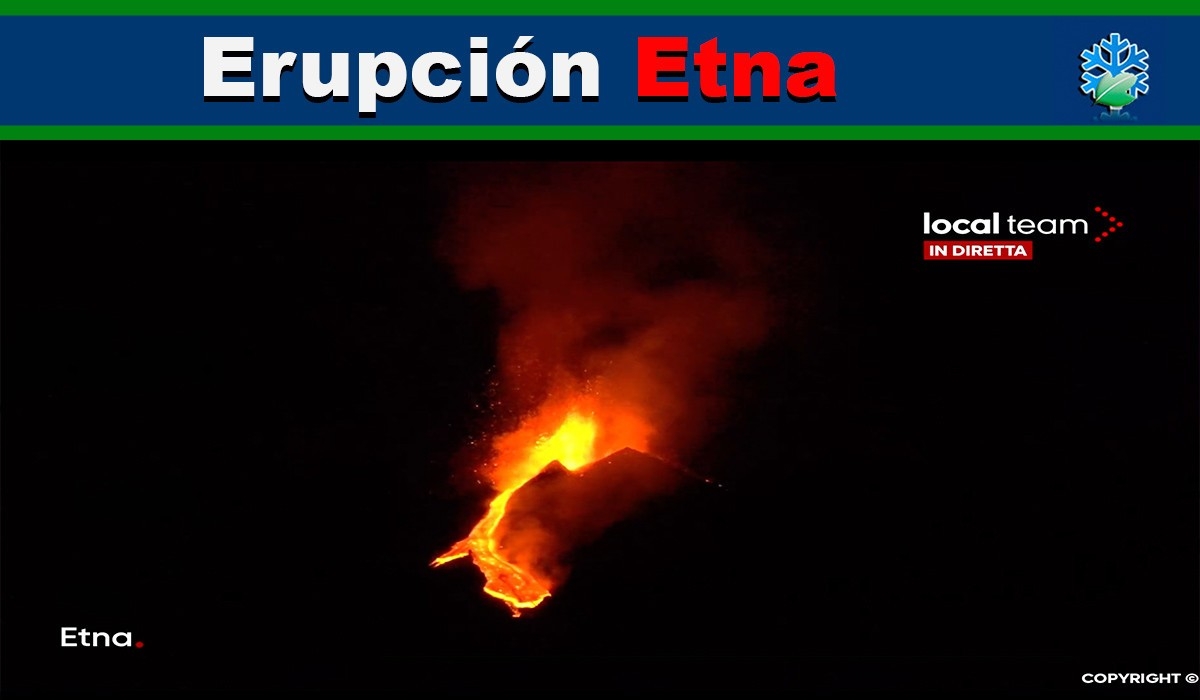 Erupción del volcán Etna en directo; observa los ríos de lava