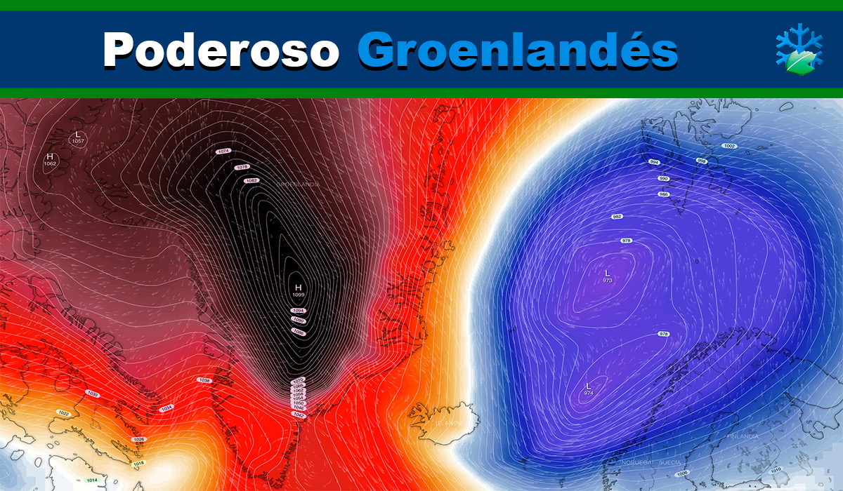 Así se gestará el “monstruo meteorológico” Groenlandés; anticiclón de más de 1070hPa