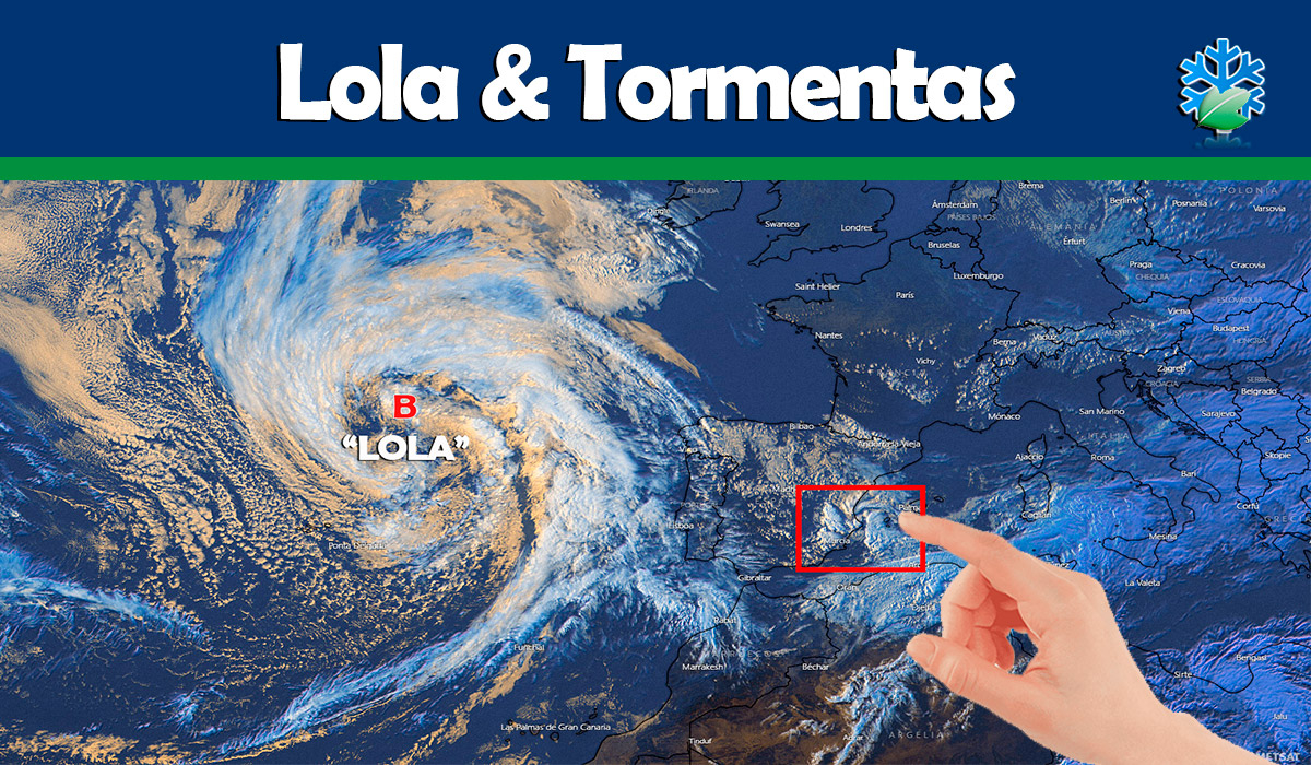 Preciosas imágenes de satélite: Borrasca Lola en el Atlántico y fuertes tormentas en el Mediterráneo