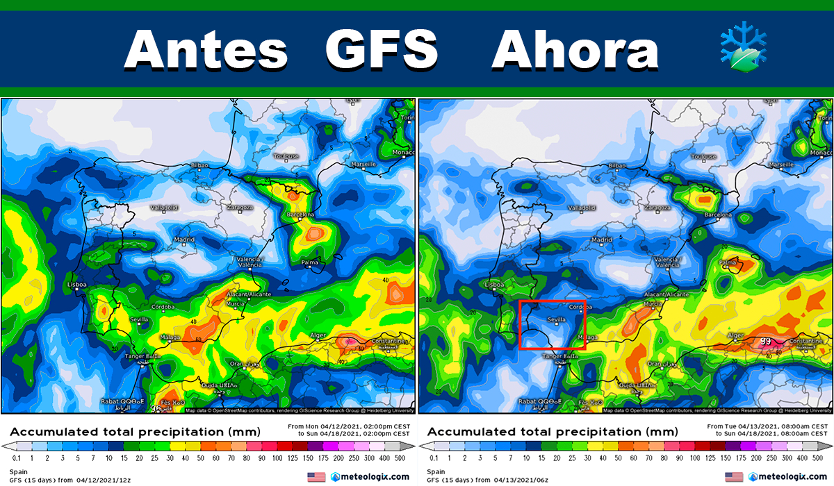 Actualiza el modelo GFS: el Sureste mantiene lluvias generosas y disminuyen en el Suroeste