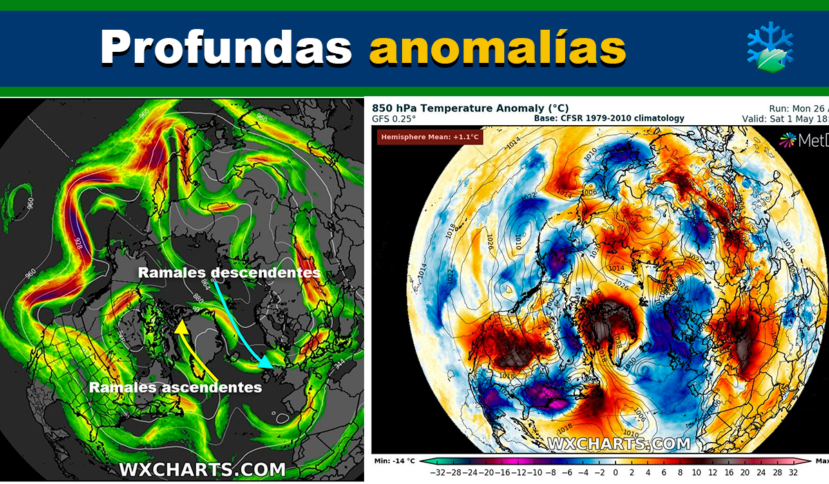 ¿Dónde está el anticiclón de las Azores? Llamativas anomalías en Europa para terminar abril