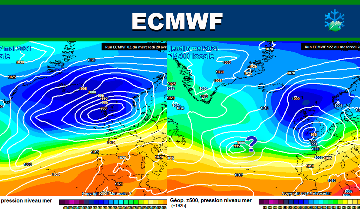 El modelo Europeo también apuesta por la inestabilidad atmosférica la próxima semana