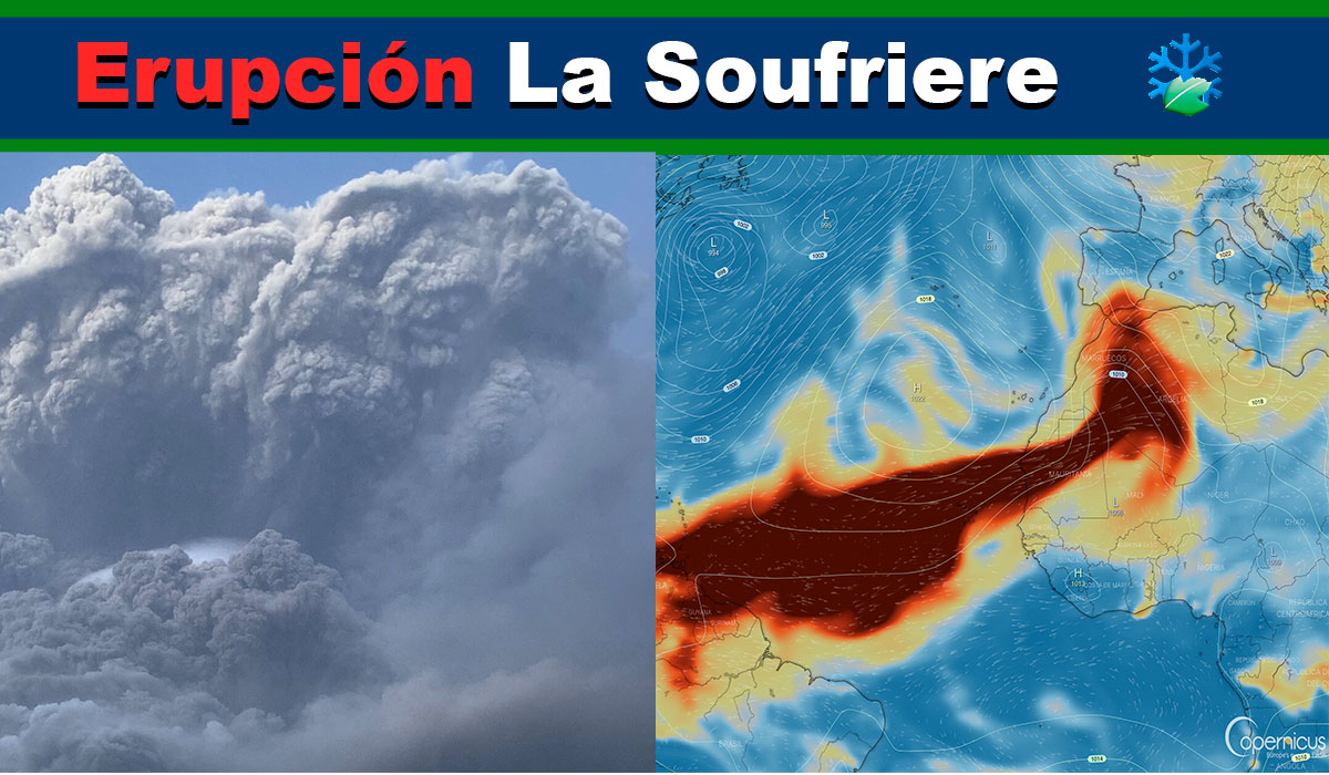 ¿Tiene consecuencias para el clima la erupción del volcán La Soufriere?