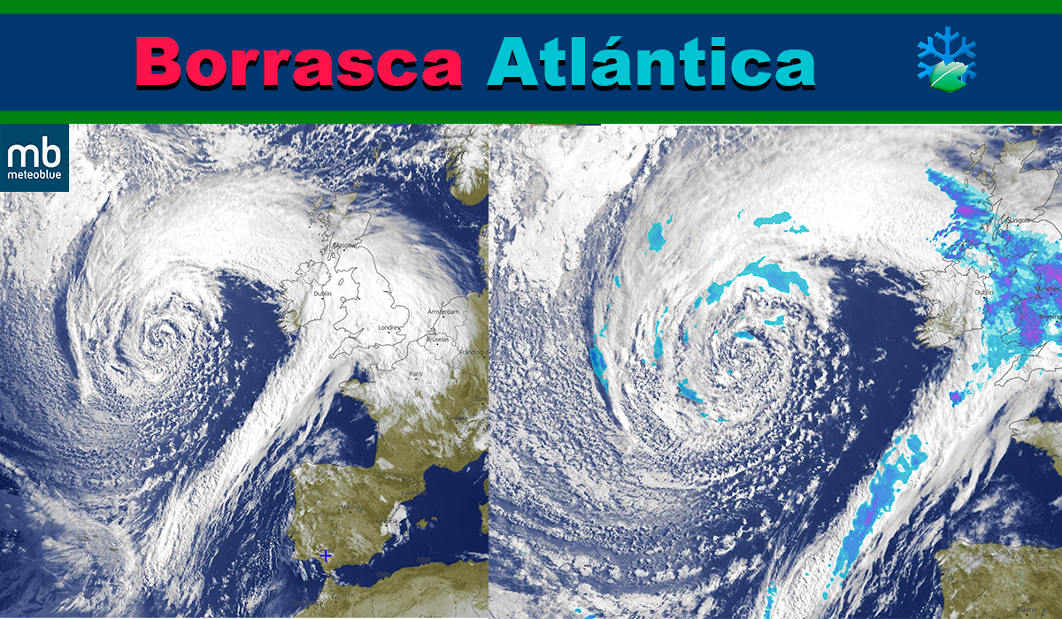 Preciosas imágenes de satélite de la borrasca atlántica: para enmarcar en un mes de mayo