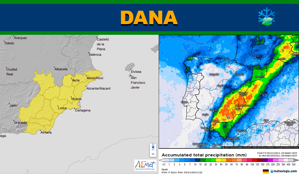 Mucha incertidumbre con la evolución de la DANA: ¿Dónde puede dejar las tormentas más fuertes?