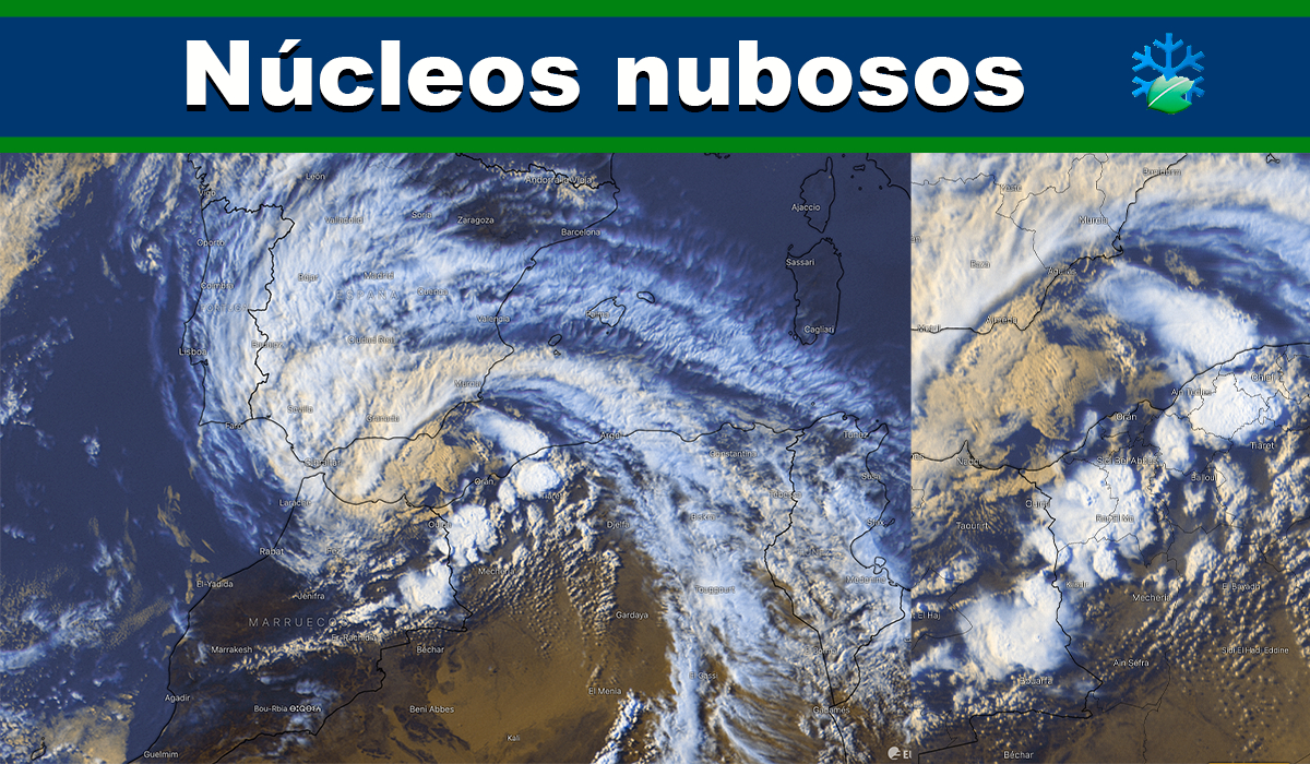 Imágenes del satélite: Observa las tormentas saliendo del Norte de Argelia hacia el Mediterráneo