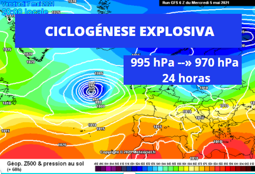 Ciclogénese explosiva no fim-de-semana. Quais os efeitos em Portugal?