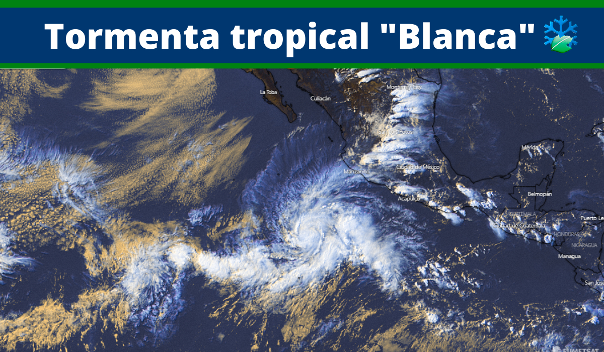 Se ha formado la segunda tormenta tropical del Pacífico Oriental “Blanca”