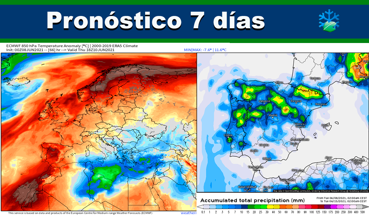 Pronóstico de lluvias a 7 días: Estas son las regiones donde puede llover según los modelos