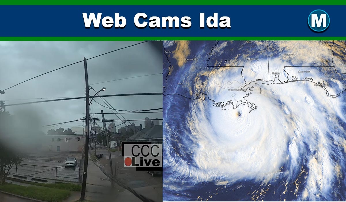 Web Cams en directo huracán Ida, domingo 29 de agosto de 2021
