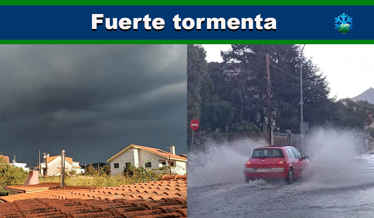 Así ha descargado la tormenta en Vigo este miércoles 22 de septiembre