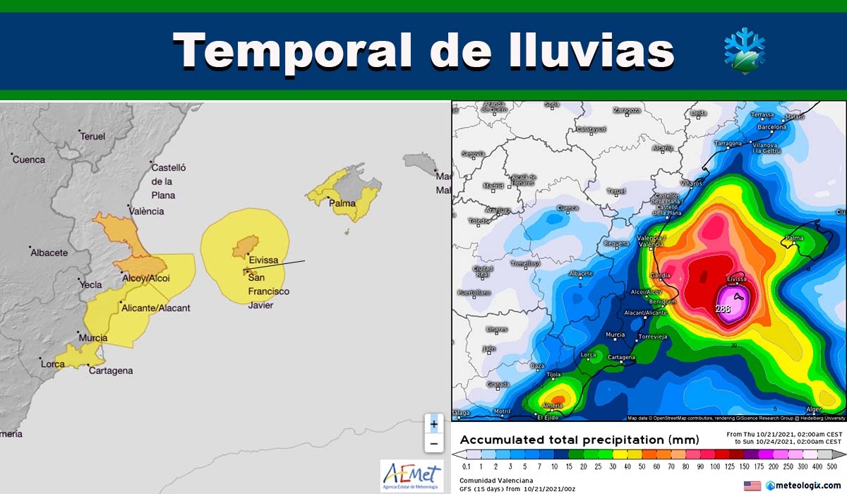 Se confirman las intensas lluvias en el Mediterráneo: estas son las zonas afectadas según modelos