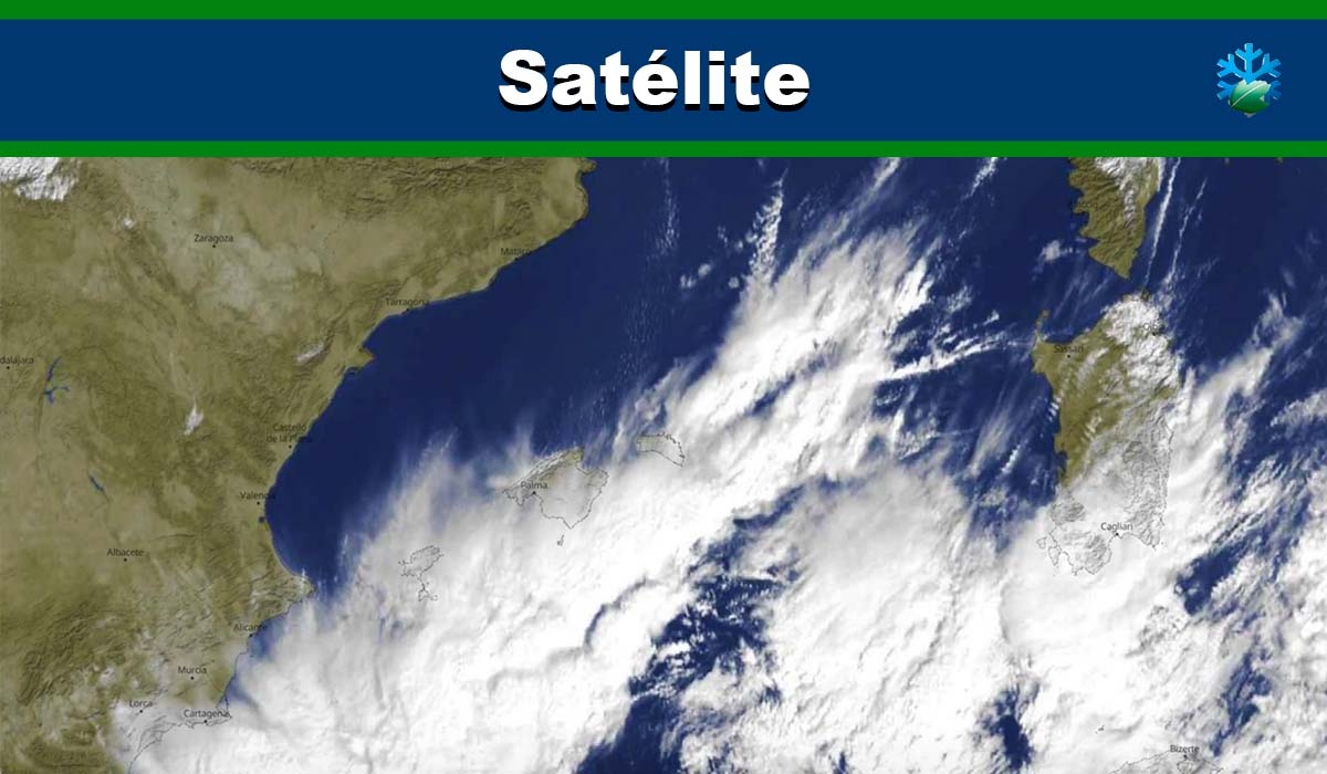Así se está gestando el temporal en el Mediterráneo: imágenes del satélite