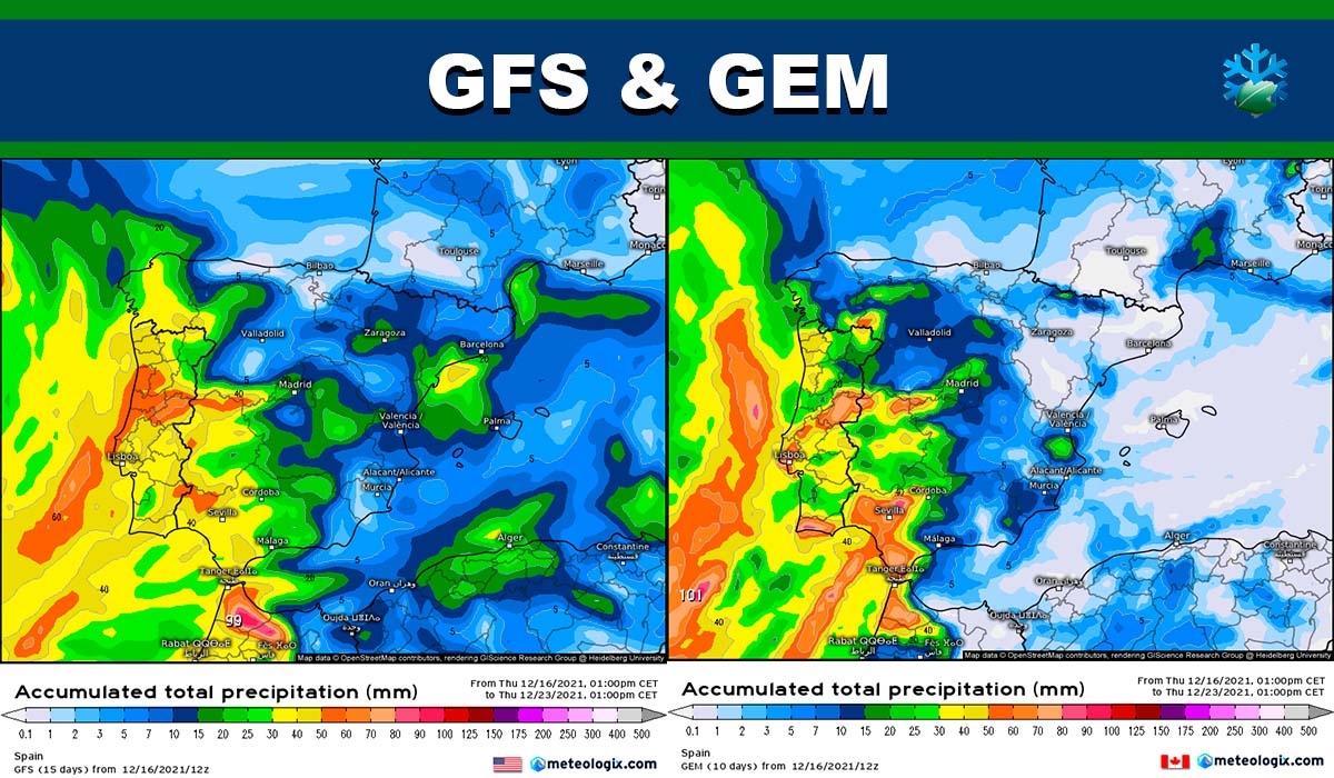 Buenas actualizaciones del GEM y GFS: lluvias atlánticas confirmadas y posible continuidad