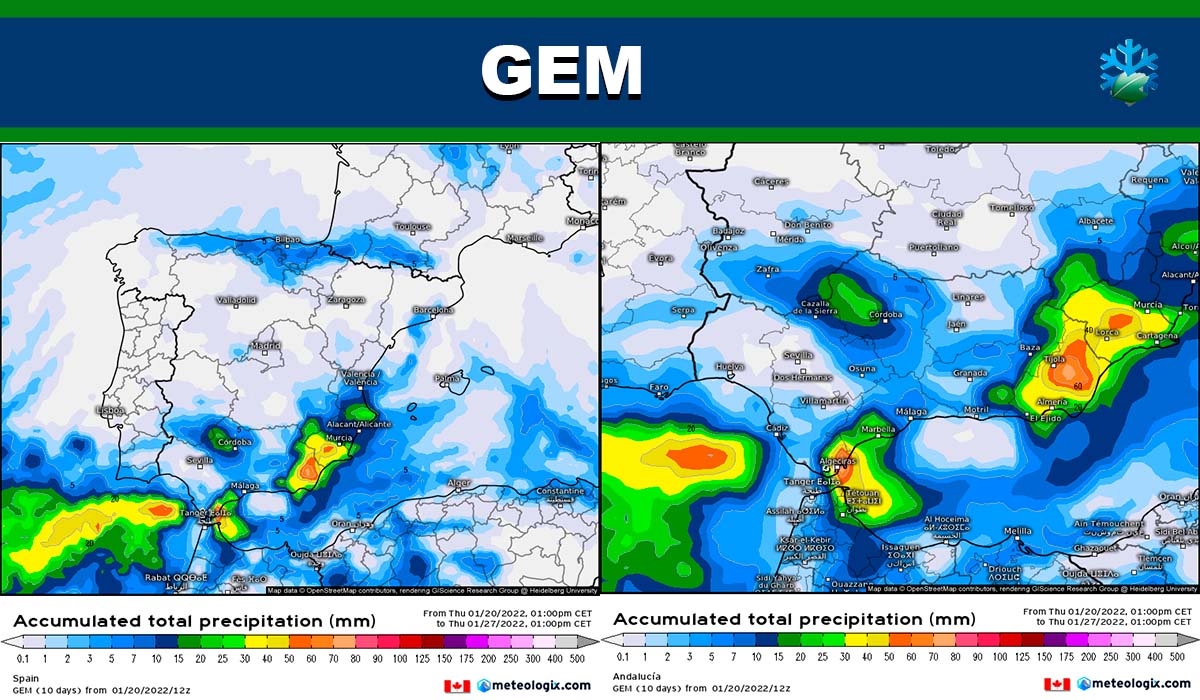 El modelo GEM se anima a dibujar algunos cambios en el sur de la Península ¿qué fiabilidad tiene?