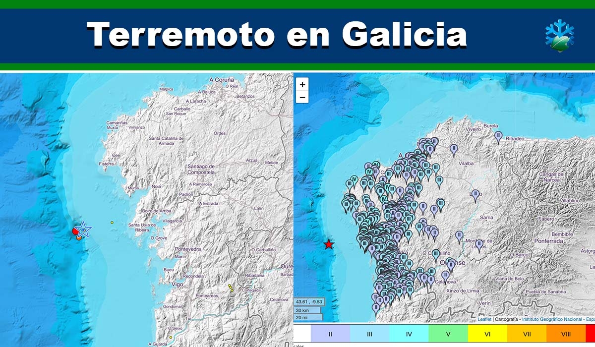Terremoto de 4.6 se deja sentir en Galicia hoy 27 de enero de 2022