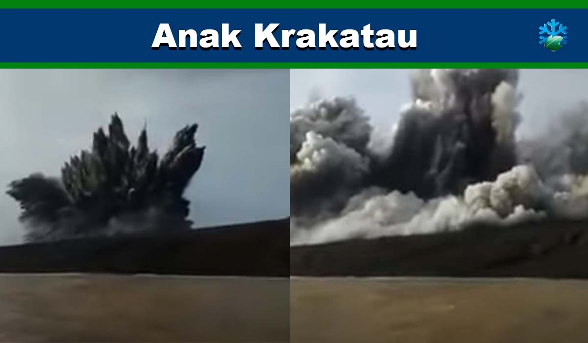 El volcán Anak Krakatau hace erupción en el Estrecho de Sonda (vídeo)