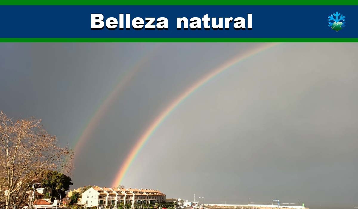 Impresionante arcoíris esta mañana en Vigo: preciosas imágenes