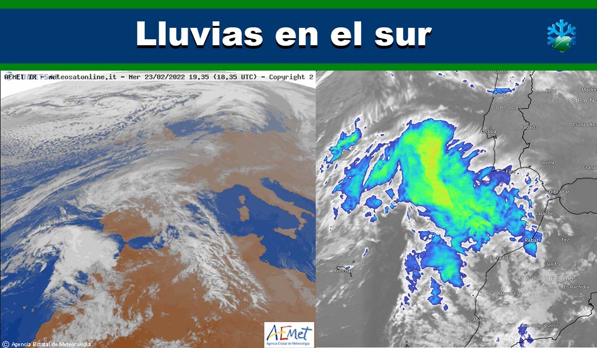 Así se acercan las precipitaciones a la Península: imágenes de satélite