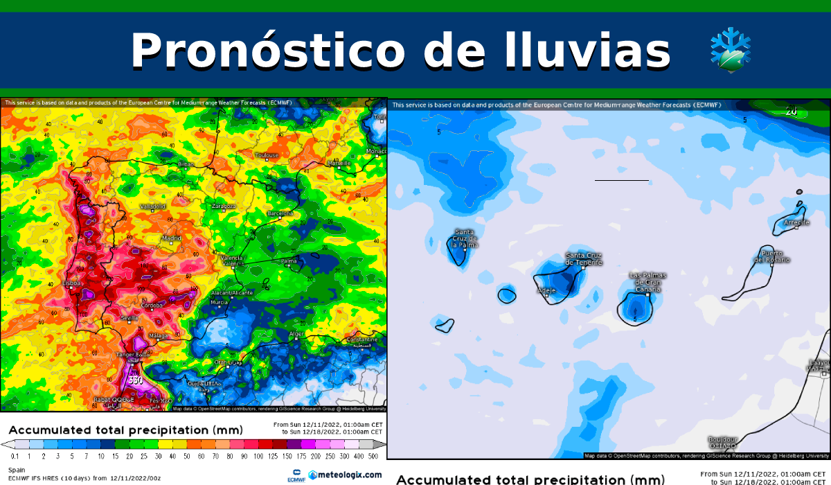 Pronóstico de lluvias a siete días: los mapas siguen siendo muy contundentes