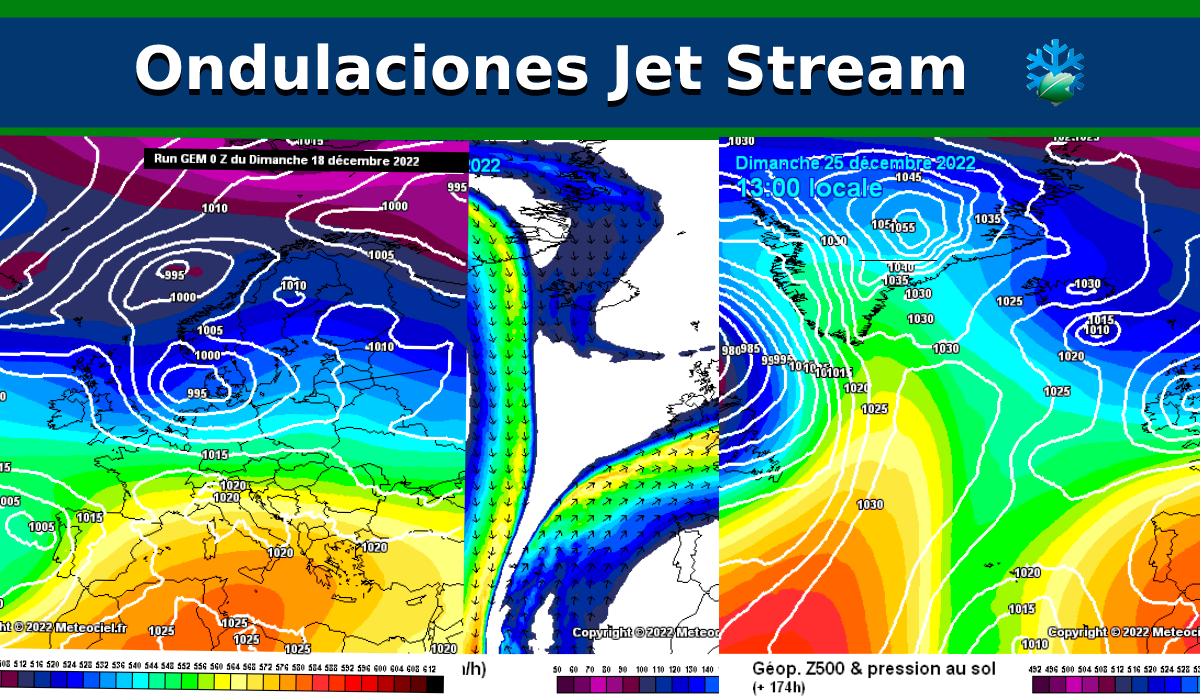 El modelo GFS sigue “cabezota” con la ondulación del Jet Stream de finales de semana