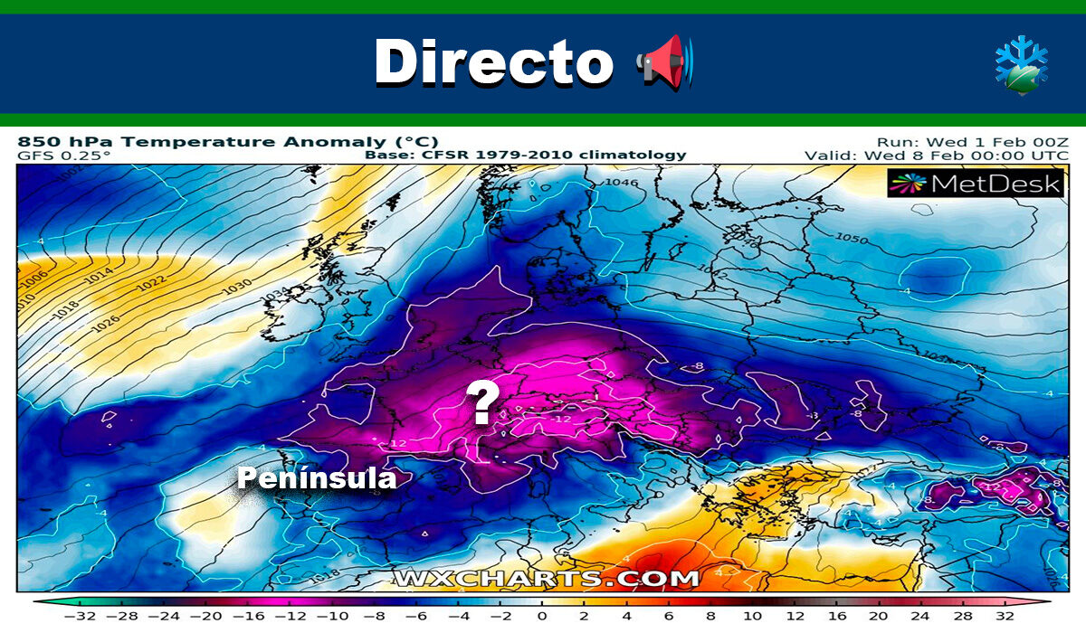 En directo, posible ola de frío en Europa