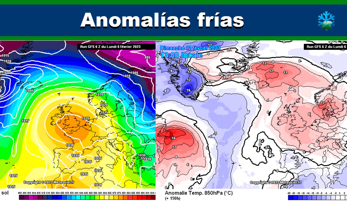 Mapas de anomalías térmicas