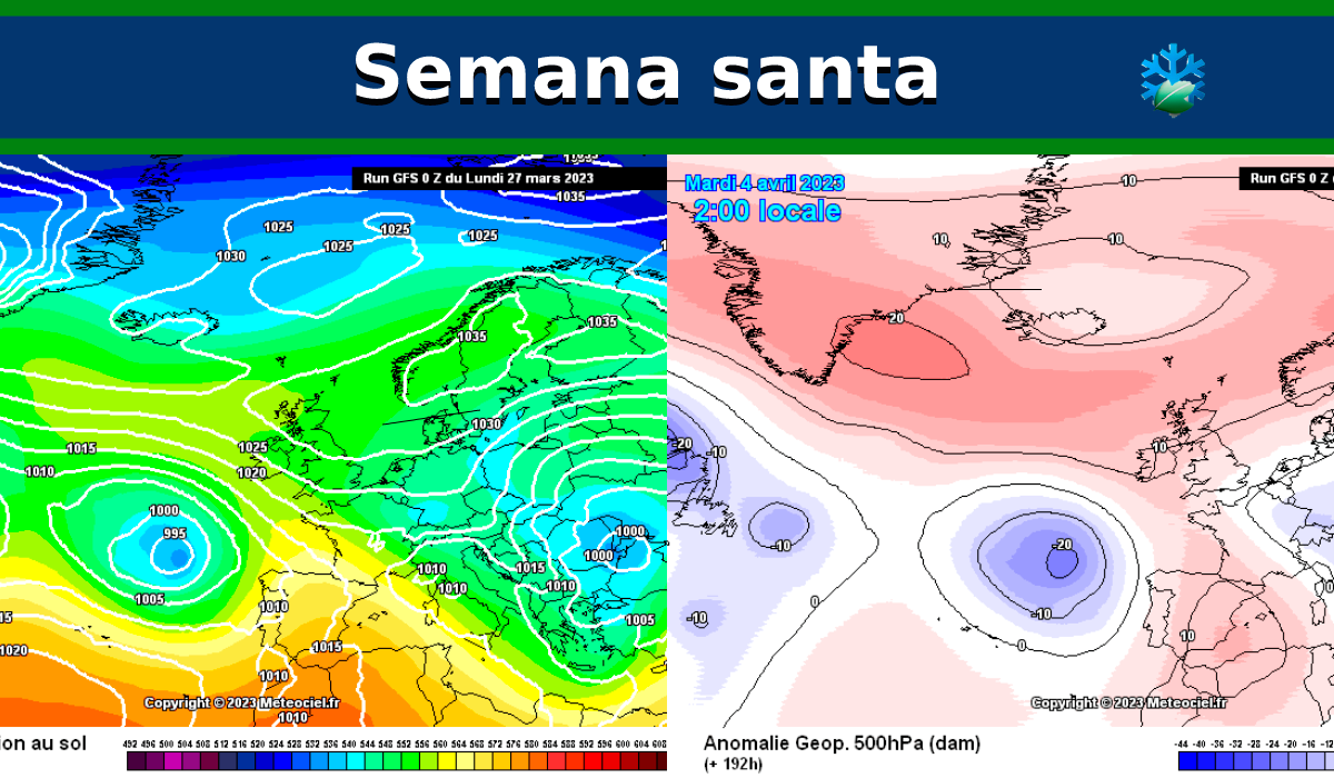 Actualizamos el pronóstico para la Semana Santa con estas novedades