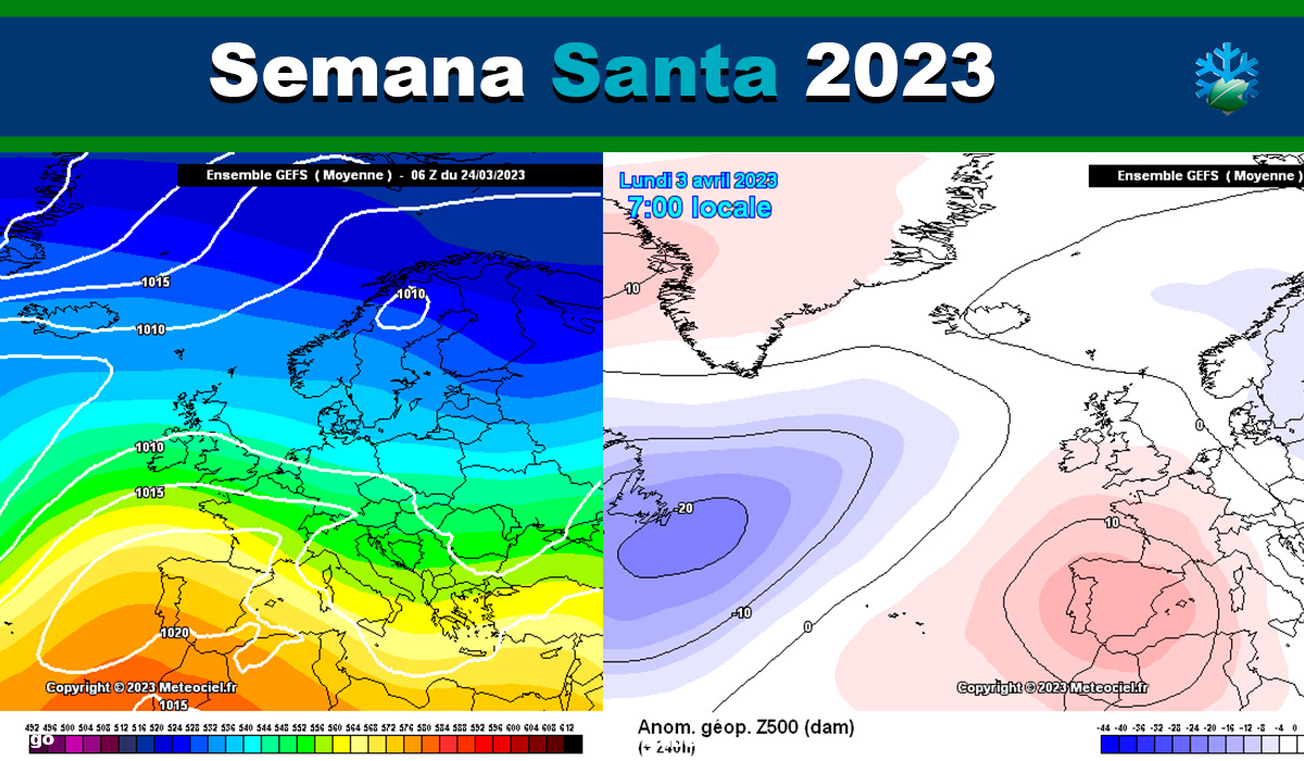 El tiempo en Semana Santa en España