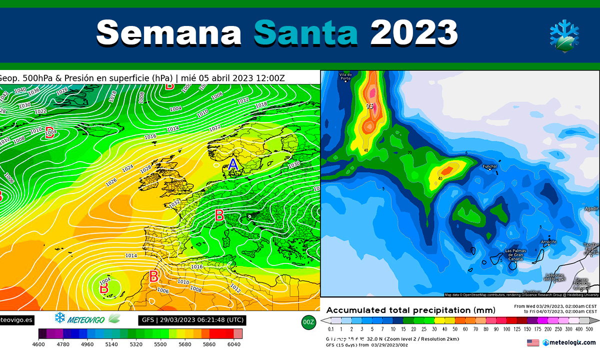Pronóstico para Semana Santa en España