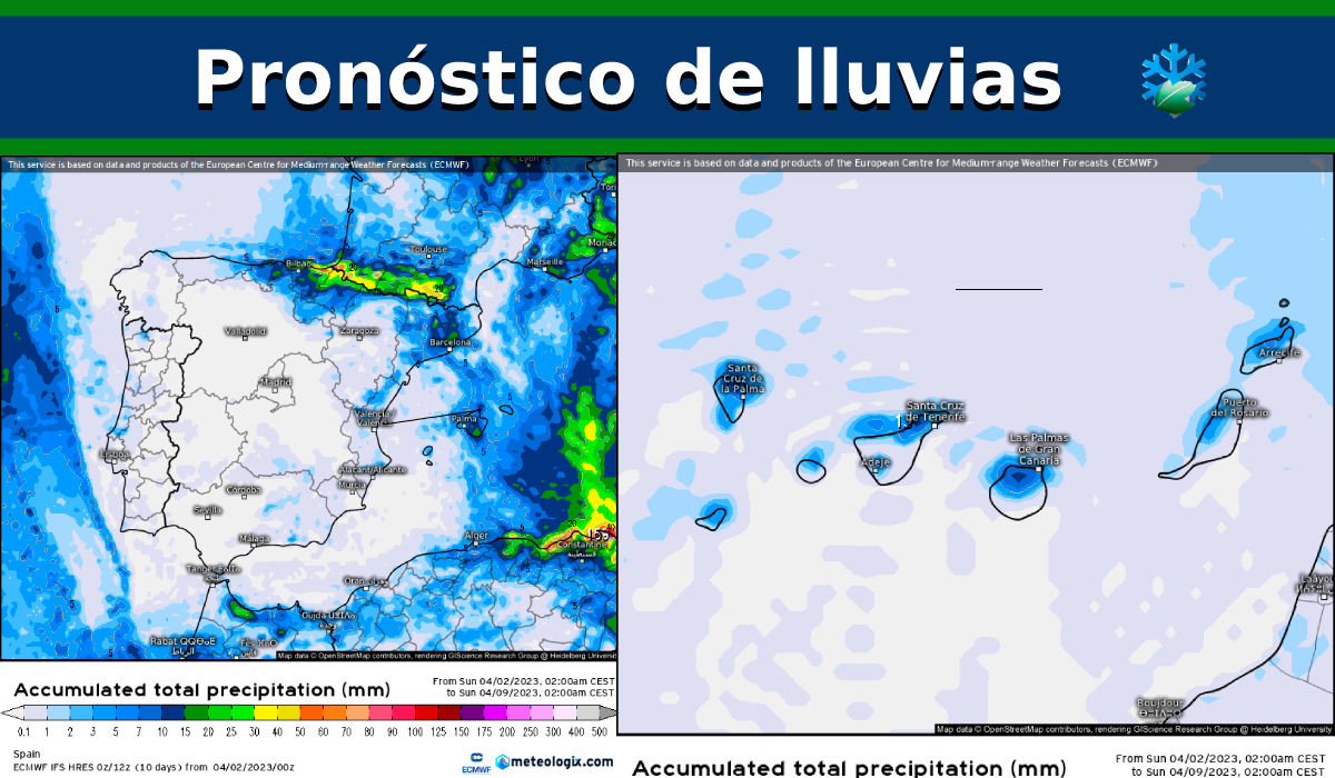 ¿En qué regiones de España puede llover desde hoy hasta el próximo domingo?
