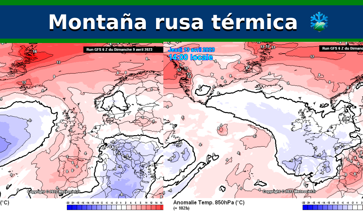 Nueva Montaña Rusa Térmica en camino y atención al próximo fin de semana