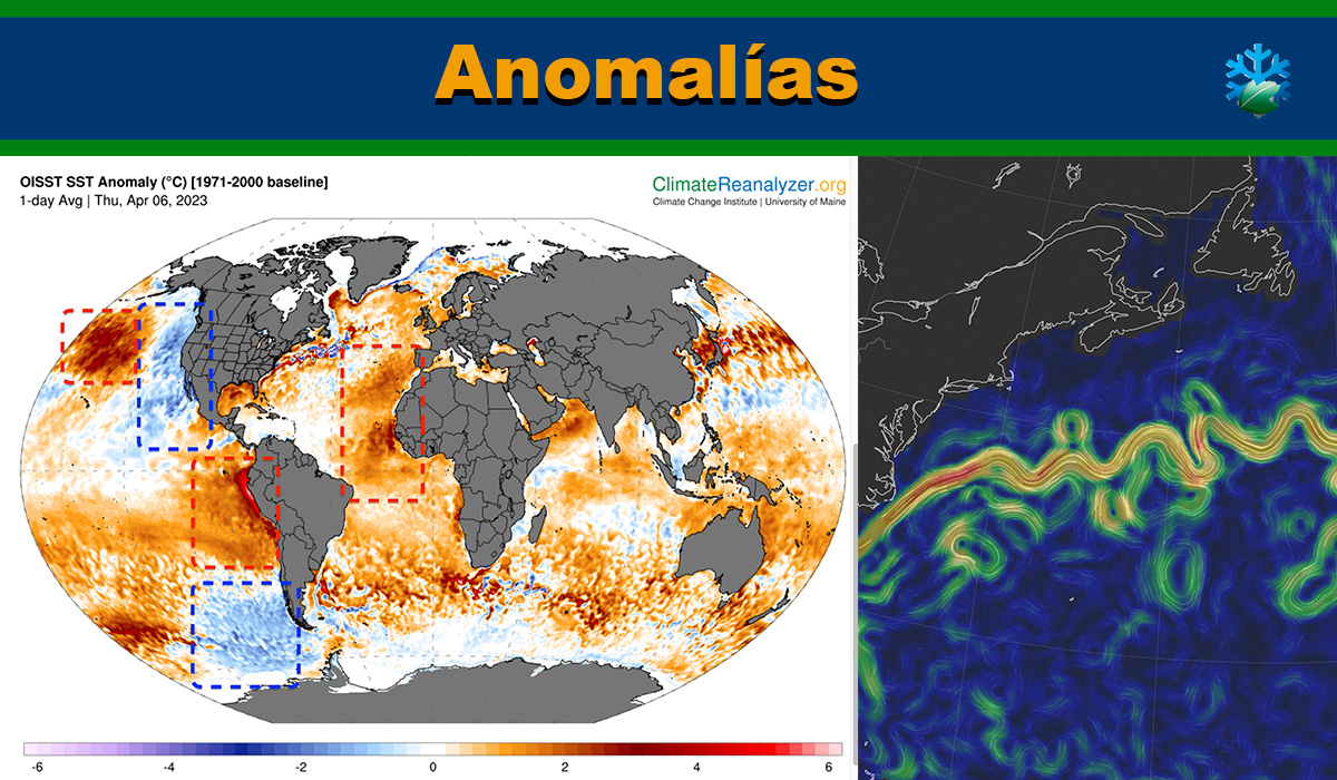 Anomalías océanos