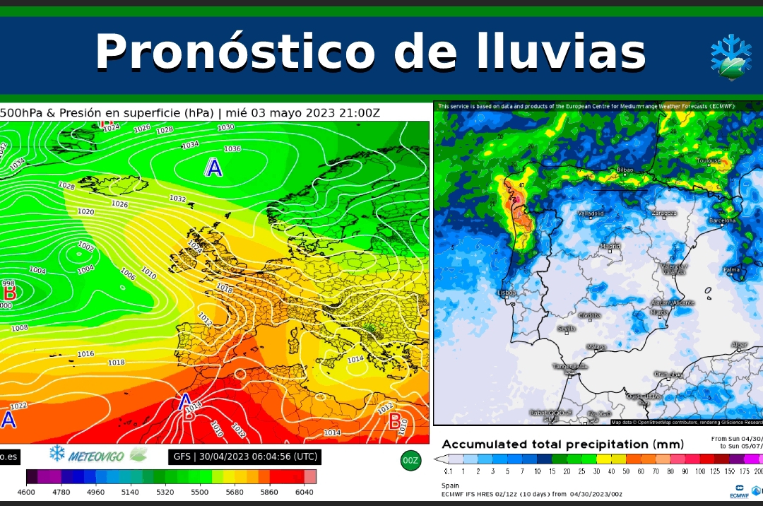 Pronóstico de lluvias a siete días: los modelos confirman lluvias la próxima semana en estas regiones