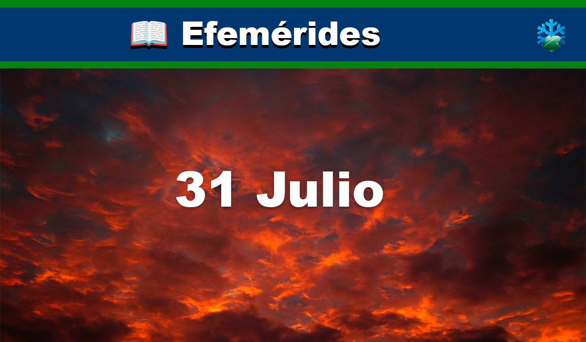 Efemérides meteorológicas de un 31 de julio en España