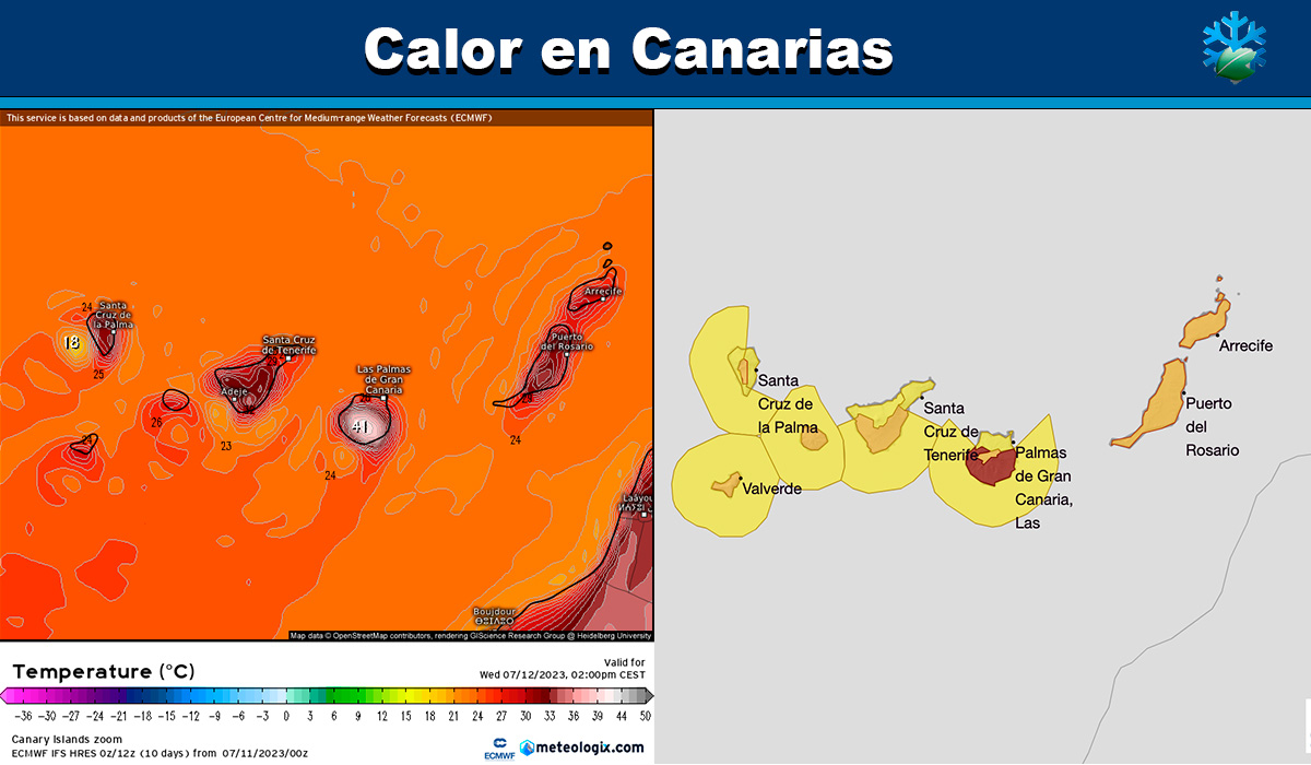 Calor en Canarias