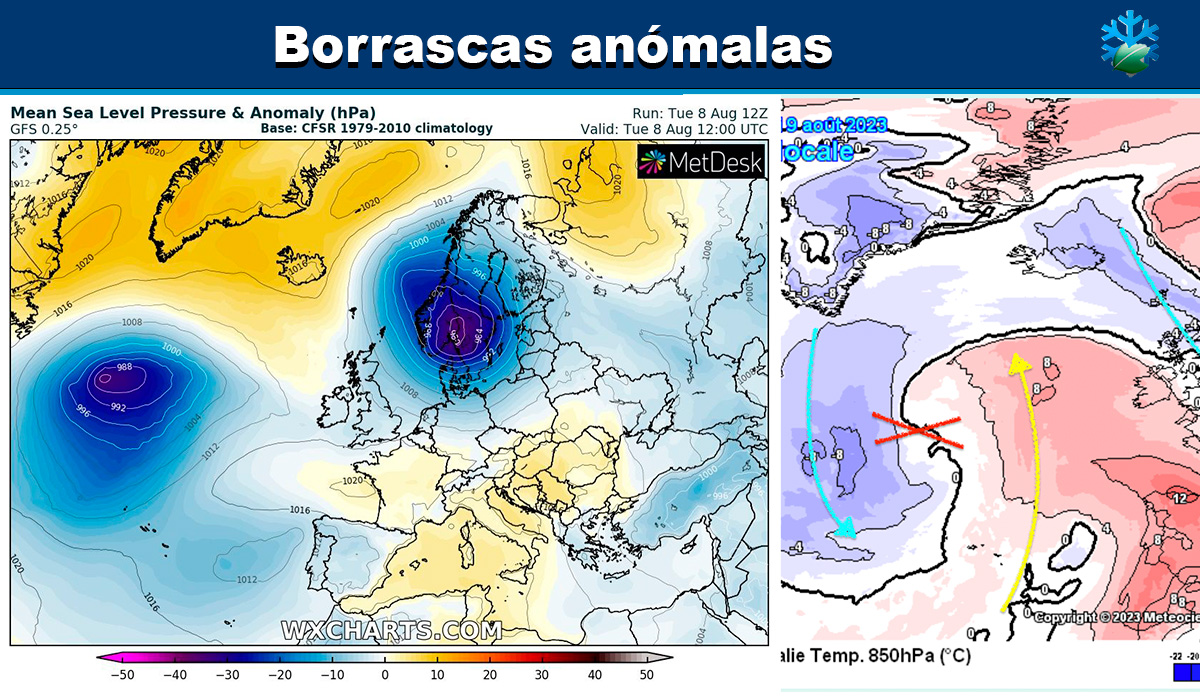 Mapas de anomalías atmosféricas